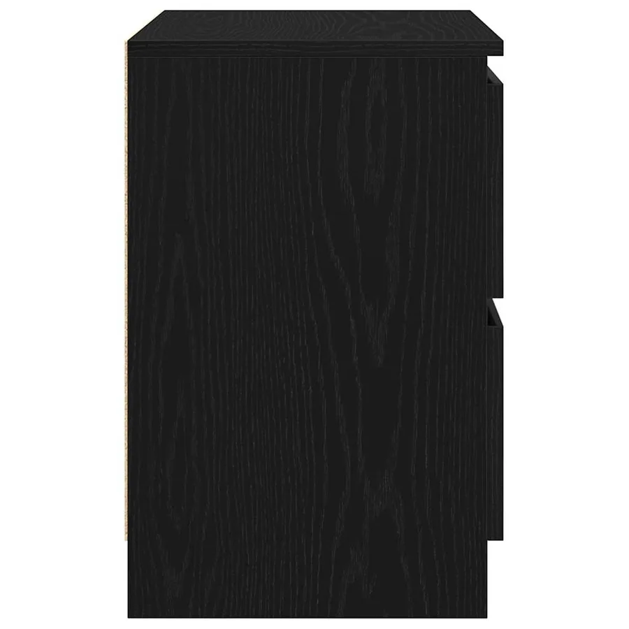 Meuble TV noir 40x35x54 cm bois d'ingénierie - 7