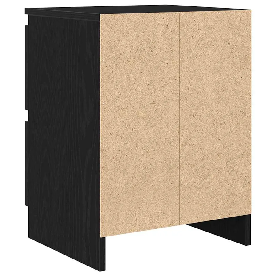 Meuble TV noir 40x35x54 cm bois d'ingénierie - 8