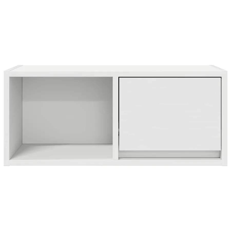 Meuble TV blanc 60x31x25,5 cm bois d'ingénierie - 6