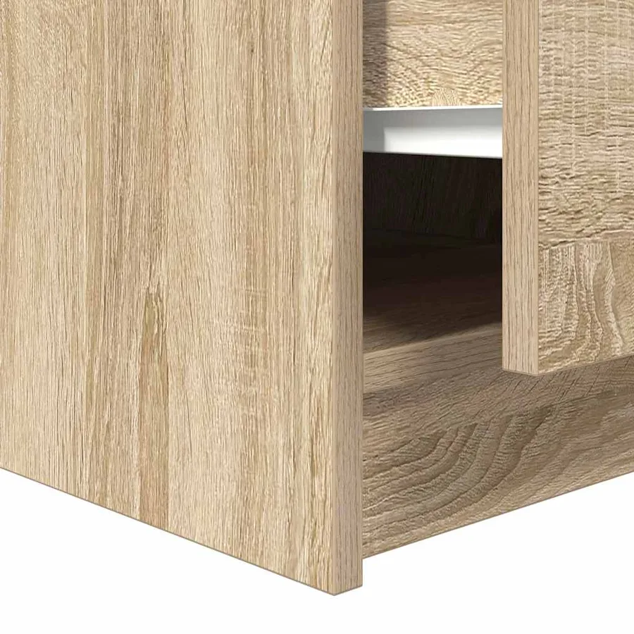 Table basse avec tiroirs chêne sonoma 70,5x70x40 cm - 11