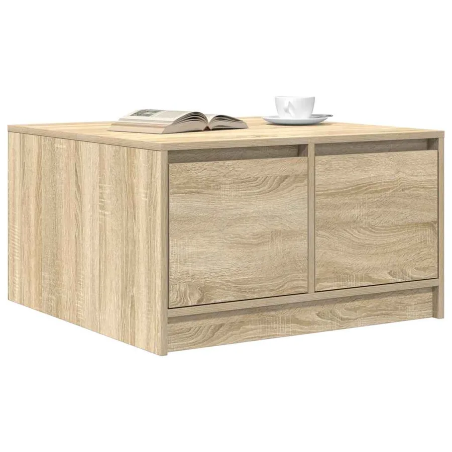 Table basse avec tiroirs chêne sonoma 70,5x70x40 cm - 4