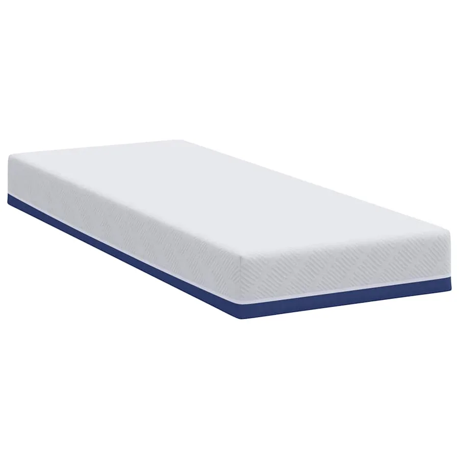 Matelas Blanc et Bleu 80 x 200 cm Tissu jacquard - 5