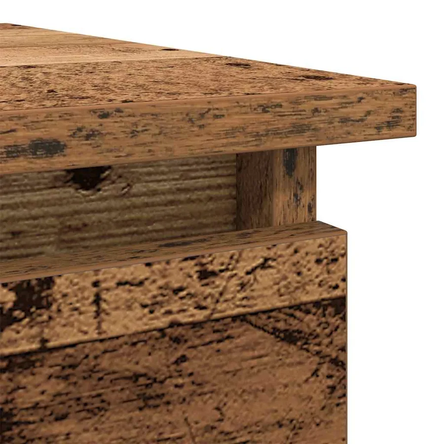 Table console avec tiroirs vieux bois 85,5x38,5x74,5 cm - 9