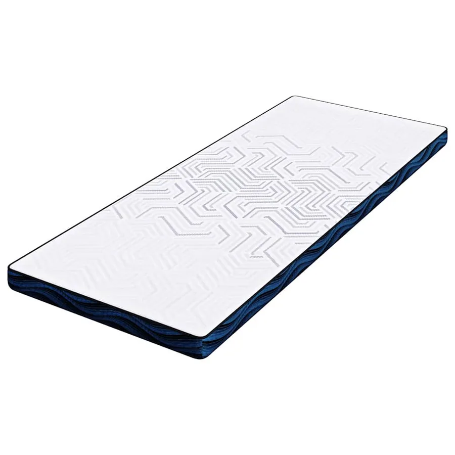 Surmatelas Blanc 80 x 200 cm Tissu jacquard - 4
