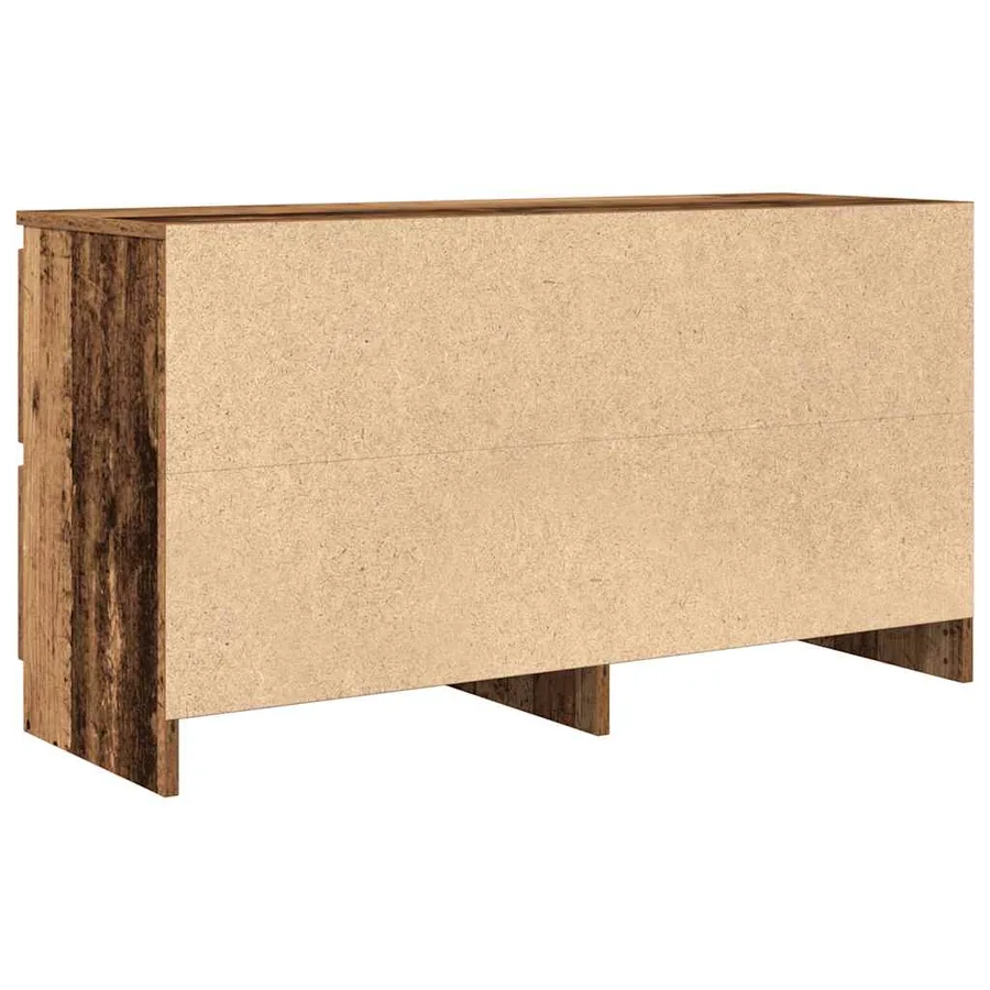 Meuble TV vieux bois 100x35x54 cm bois d'ingénierie - 8