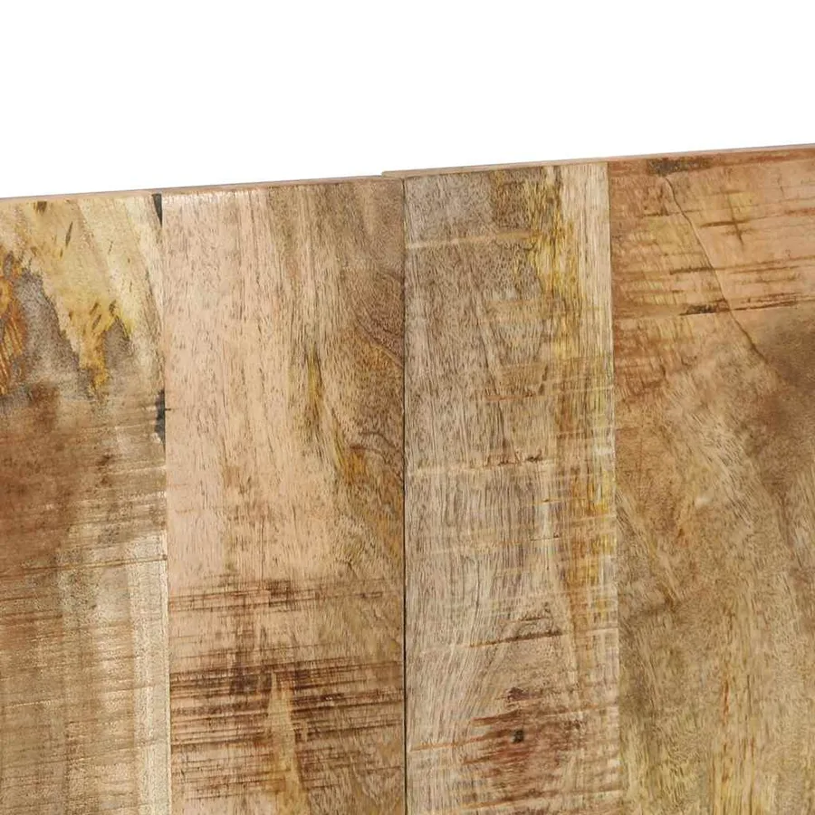 Tête de lit 140 cm bois de manguier brut massif - 7