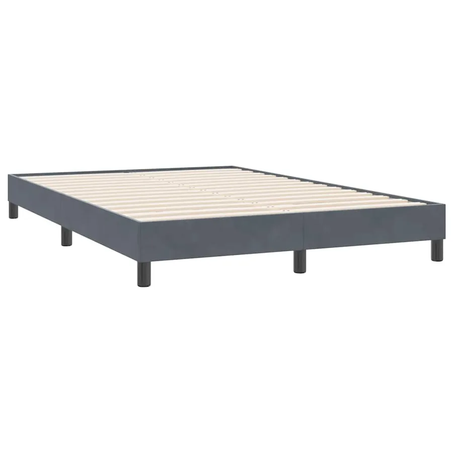 Sommier à lattes de lit sans matelas gris foncé 160x220cm - 4