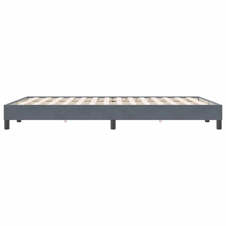 Sommier à lattes de lit sans matelas gris foncé 160x220cm - 6