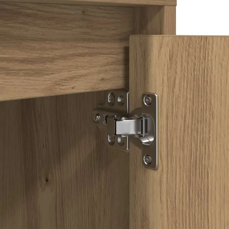 Armoires de chevet lumières LED 2pcs chêne artisanal 38x34x50cm - 12