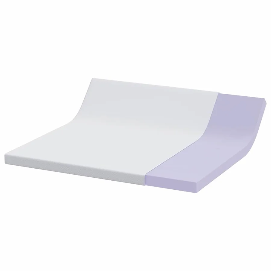Surmatelas en mousse à mémoire 200 x 200 cm Thick Doux Blanc - 4