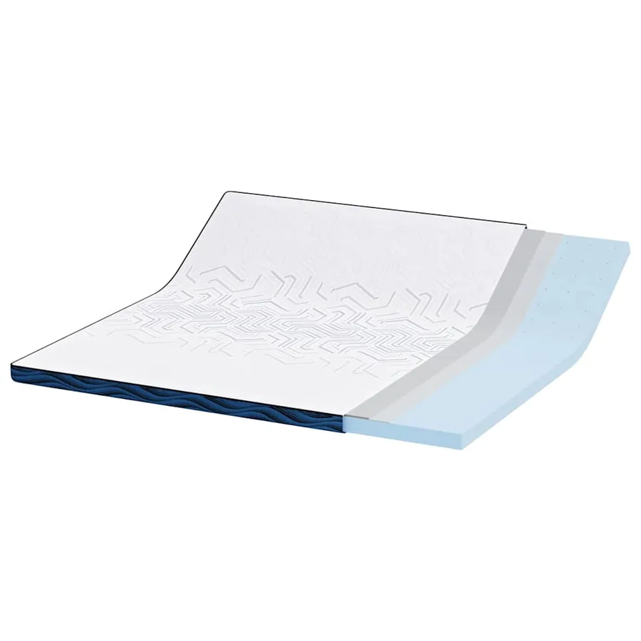 Surmatelas Blanc 180 x 200 cm Tissu jacquard - 4