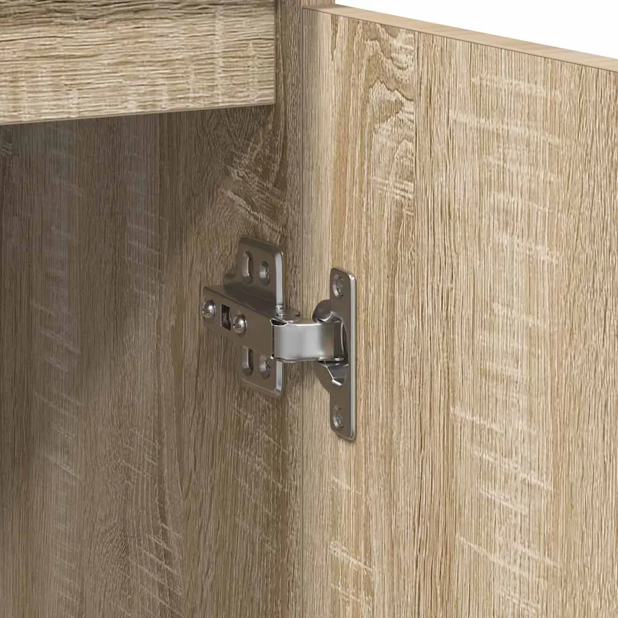 Buffet avec tiroir chêne sonoma 71x35x65 cm bois d'ingénierie - 11