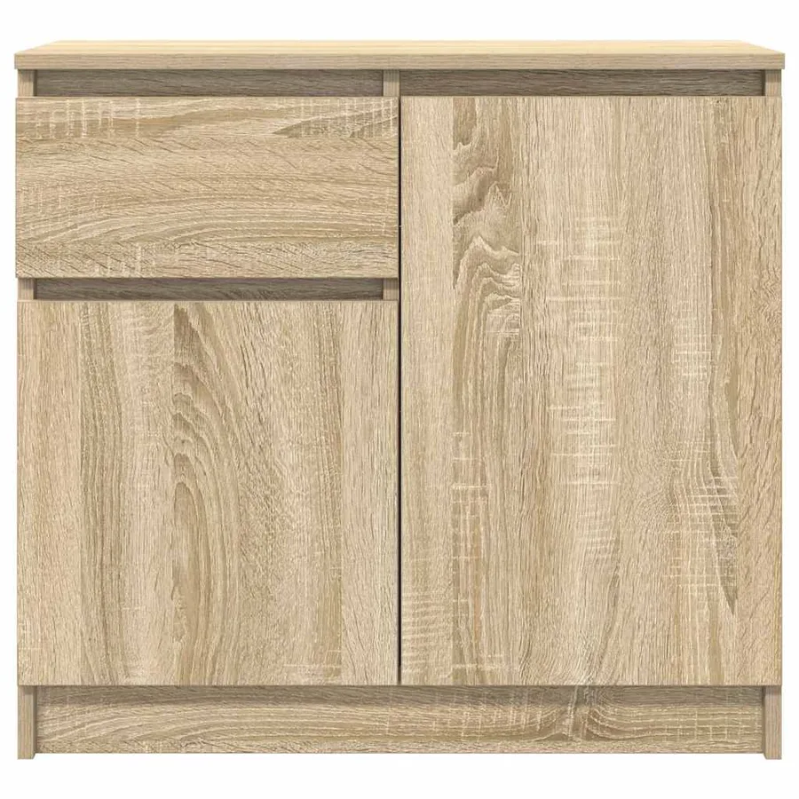 Buffet avec tiroir chêne sonoma 71x35x65 cm bois d'ingénierie - 6