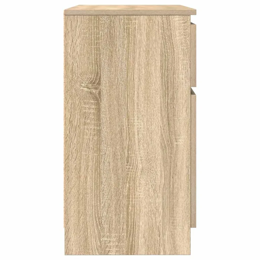 Buffet avec tiroir chêne sonoma 71x35x65 cm bois d'ingénierie - 7