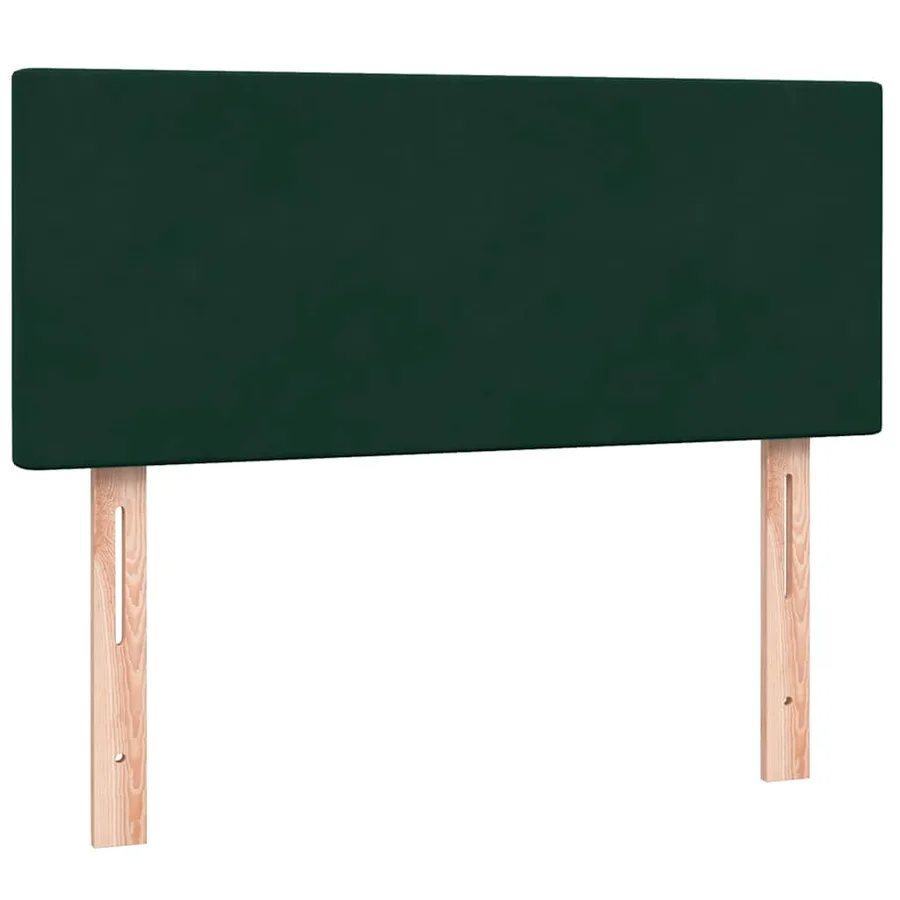 Sommier à lattes de lit et matelas vert foncé 120x220cm velours - 6
