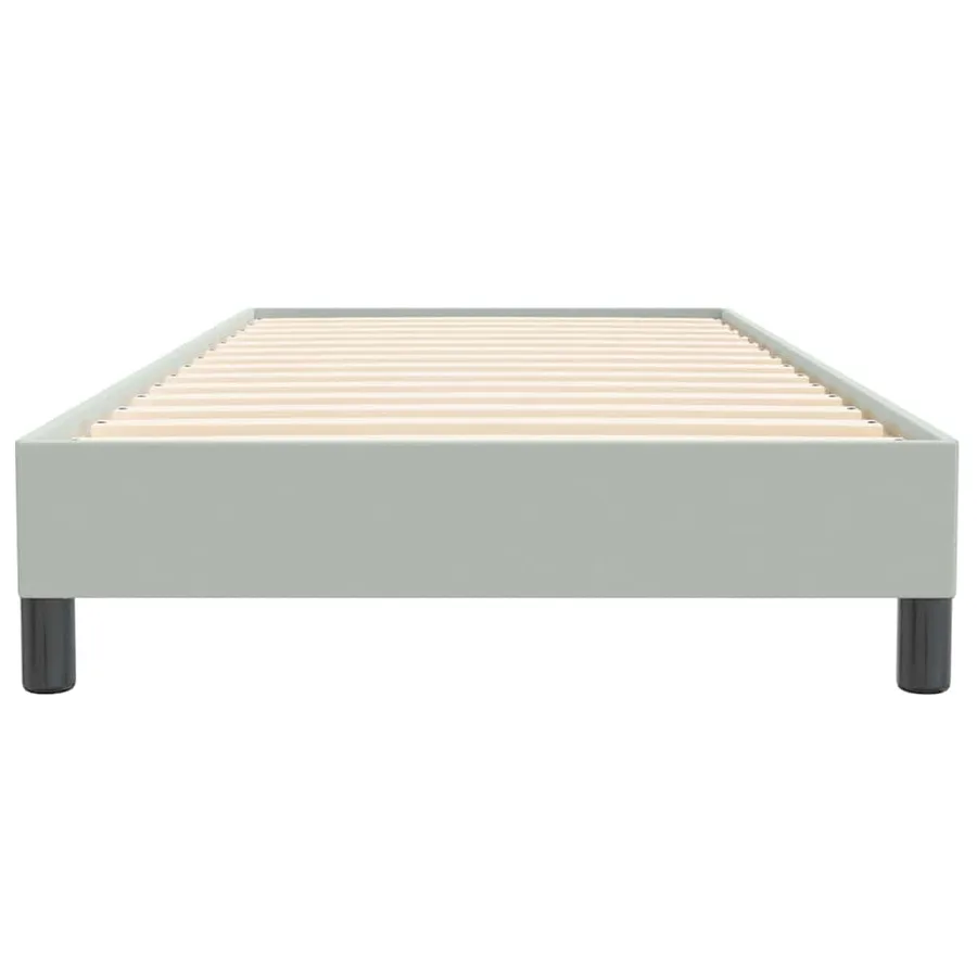 Sommier à lattes de lit sans matelas gris clair 100x220cm - 5