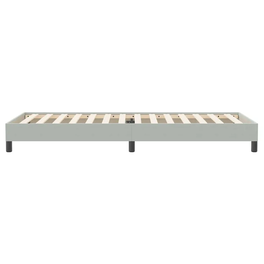 Sommier à lattes de lit sans matelas gris clair 100x220cm - 6