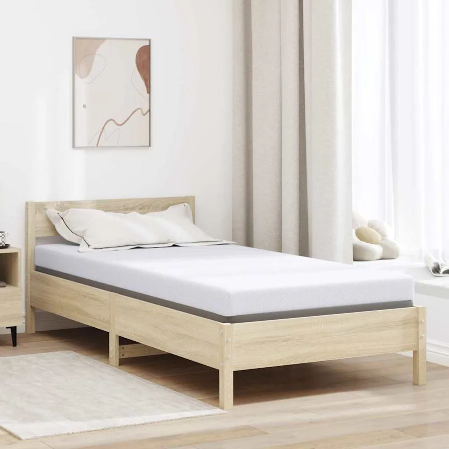 Surmatelas en mousse à mémoire 100 x 200 cm Thick Doux Blanc