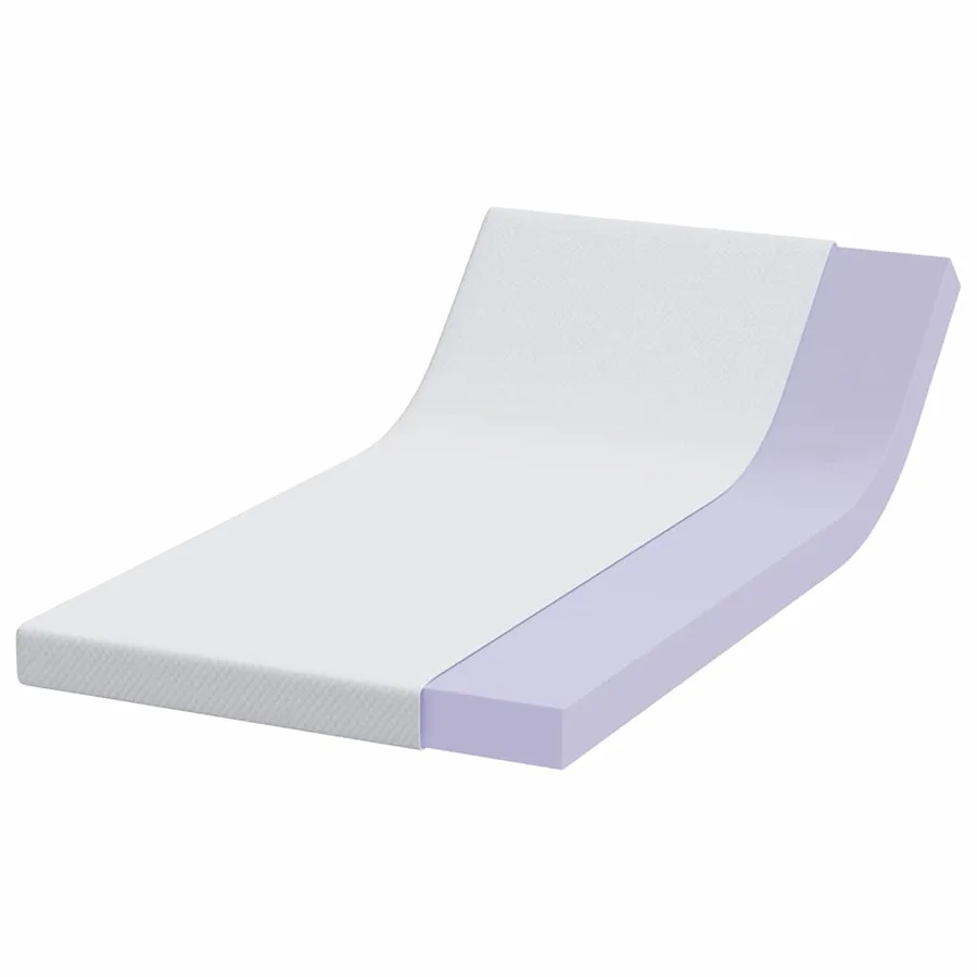 Surmatelas en mousse à mémoire 100 x 200 cm Thick Doux Blanc - 3