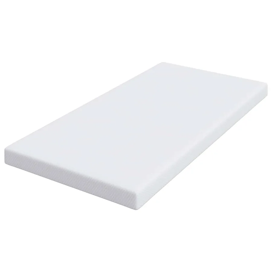 Surmatelas en mousse à mémoire 100 x 200 cm Thick Doux Blanc - 4