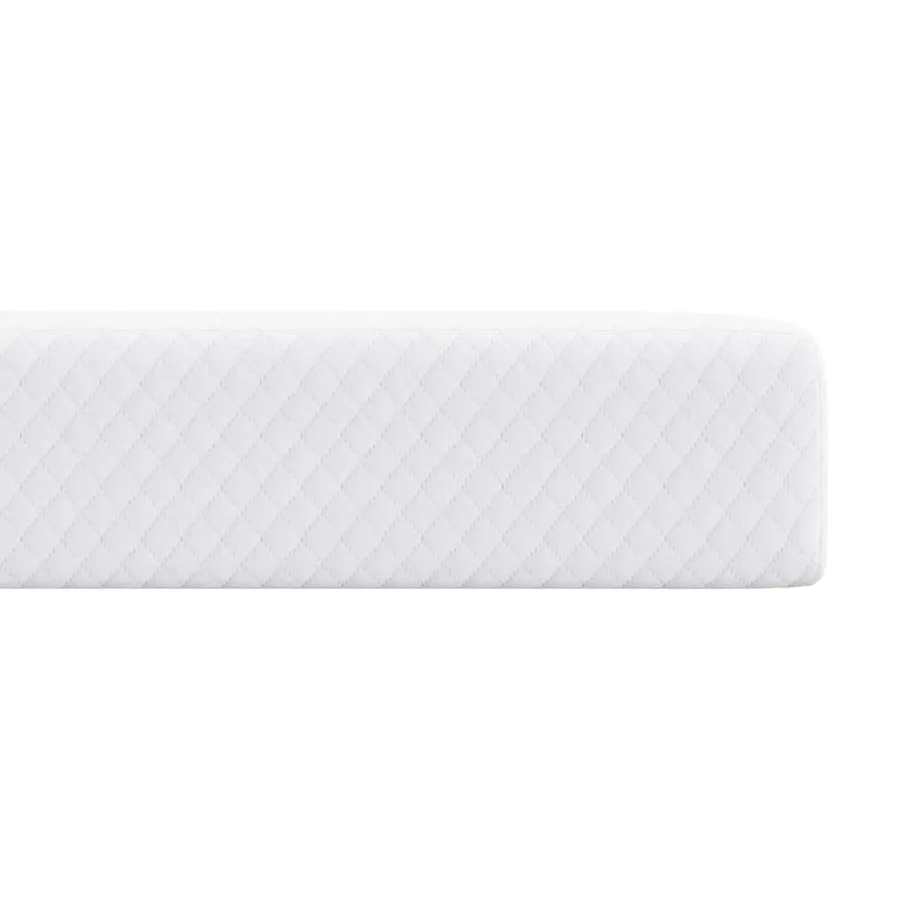 Surmatelas en mousse à mémoire 100 x 200 cm Thick Doux Blanc - 6
