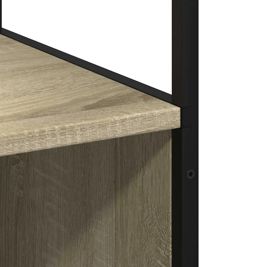 Armoire de salle de bain chêne sonoma 35x37,5x166 cm - 9