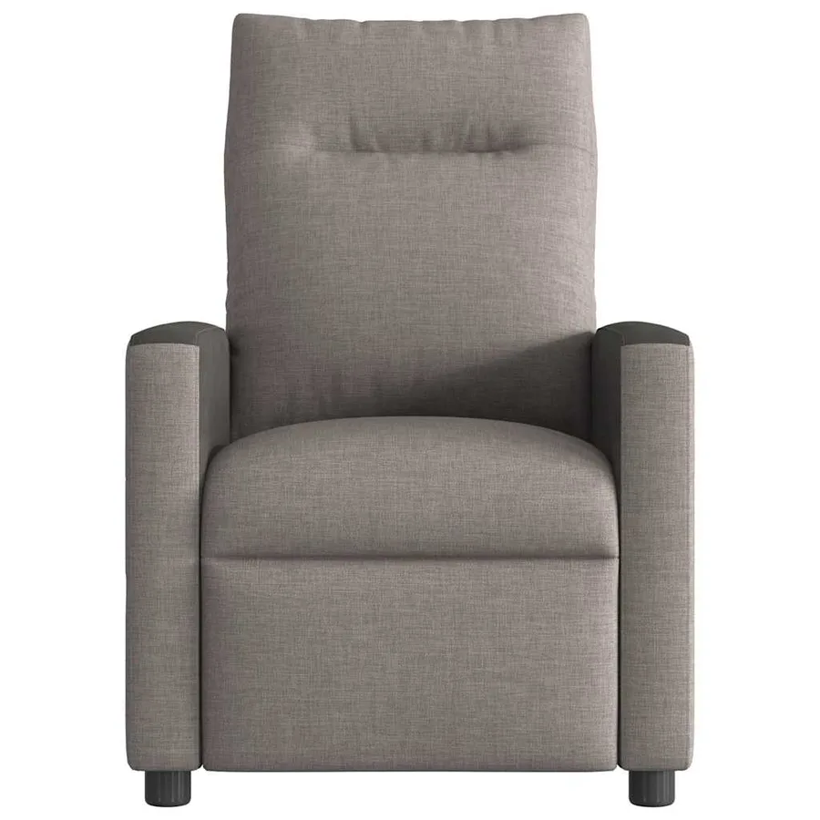 Fauteuil de massage inclinable électrique Taupe Tissu - 5