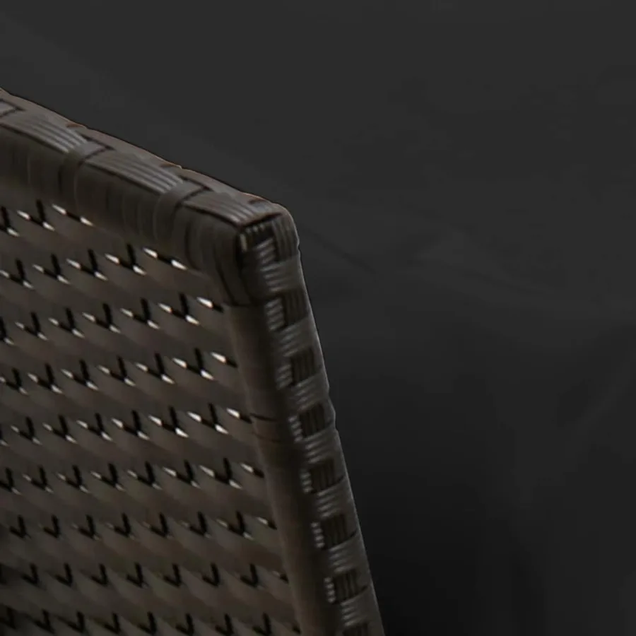 Ensemble à manger de jardin 4 pcs avec coussins noir - 10