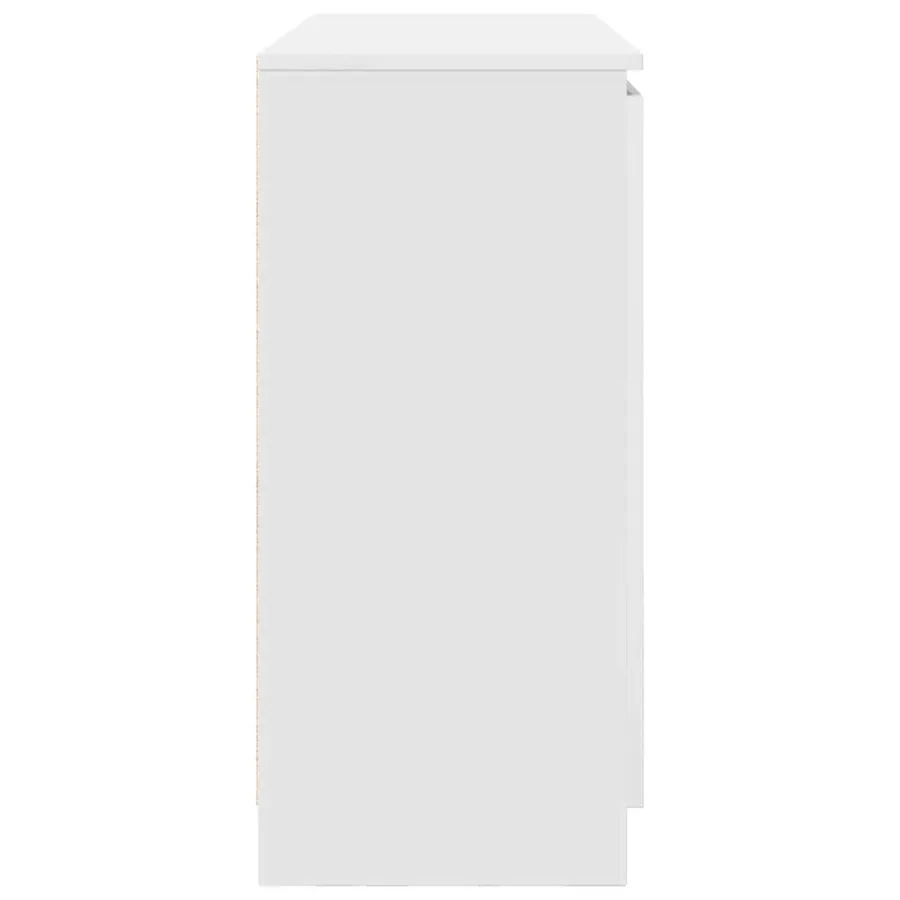 Buffet avec tiroirs blanc 100,5x35x76 cm bois d'ingénierie - 7