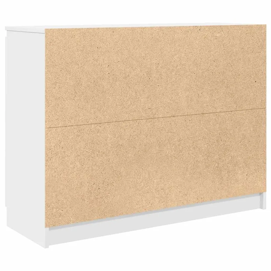 Buffet avec tiroirs blanc 100,5x35x76 cm bois d'ingénierie - 8