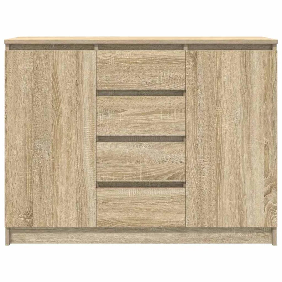 Buffet avec tiroirs chêne sonoma 100,5x35x76 cm bois ingénierie - 6