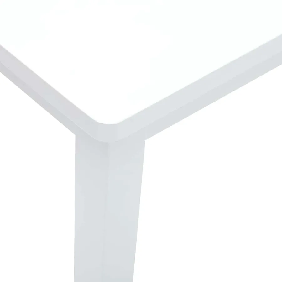 Banc 110 cm blanc bois massif caoutchouc - 7