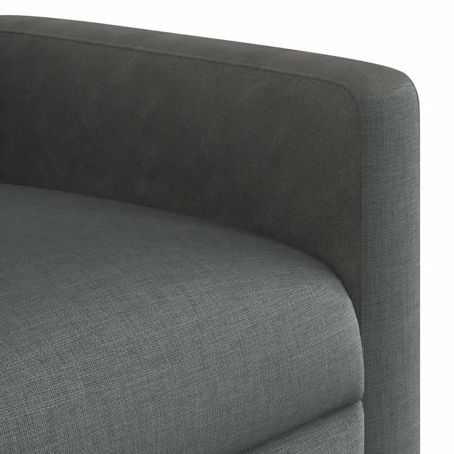 Fauteuil inclinable de massage électrique gris foncé tissu - 11