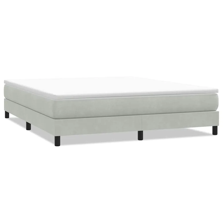 Sommier à lattes de lit sans matelas 180x210 cm velours - 2