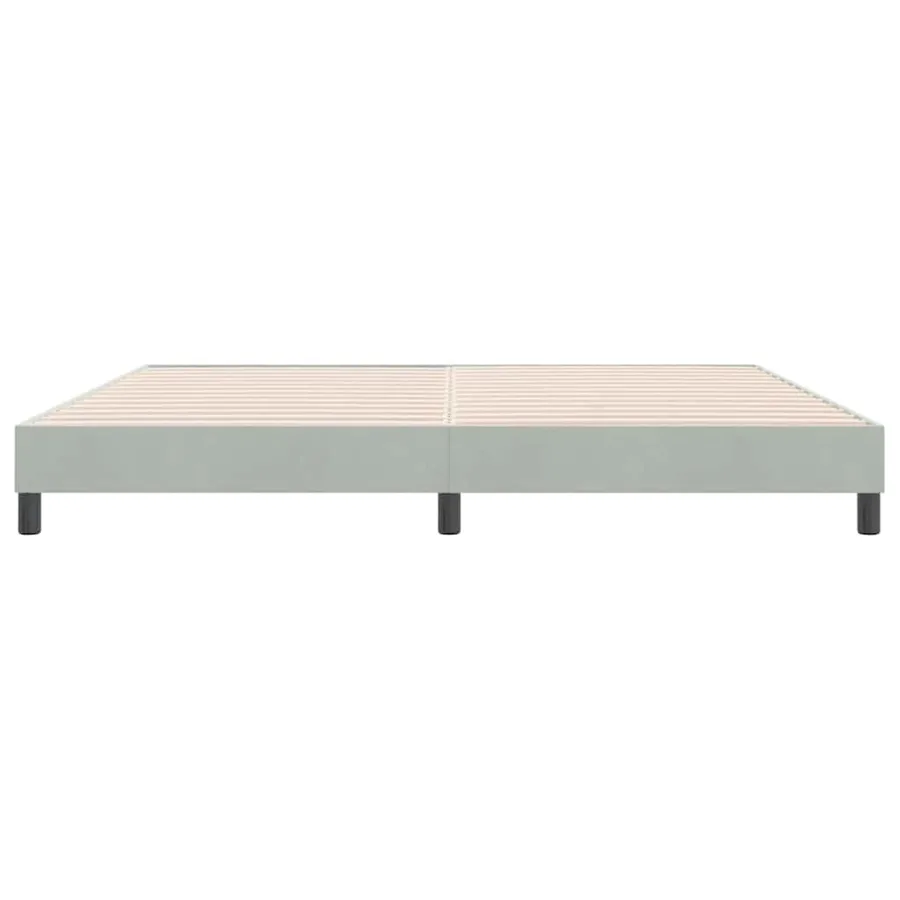 Sommier à lattes de lit sans matelas 180x210 cm velours - 5