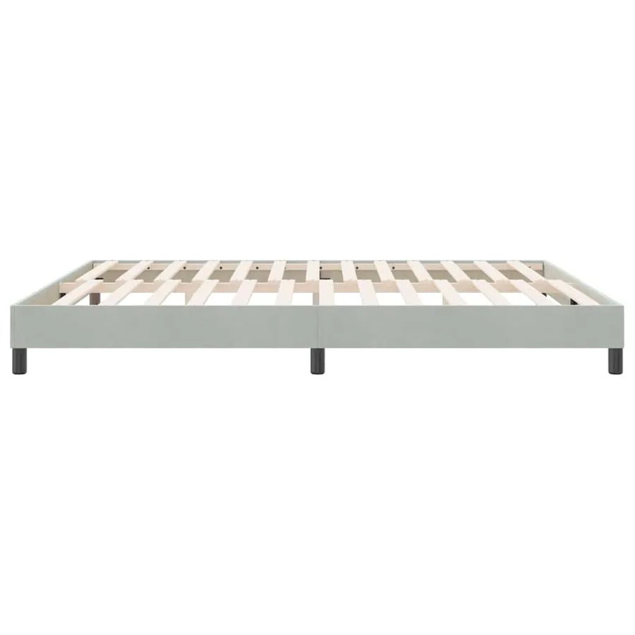 Sommier à lattes de lit sans matelas 180x210 cm velours - 6