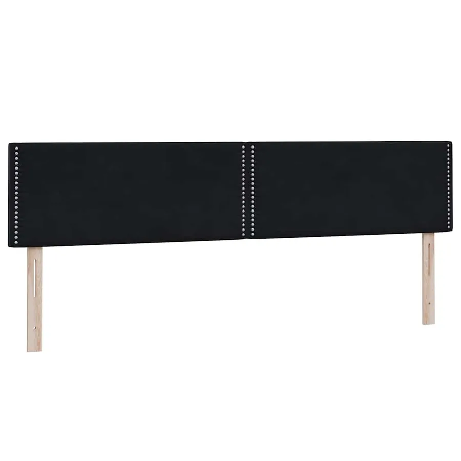 Sommier à lattes de lit avec matelas noir 200x210 cm Velours - 6