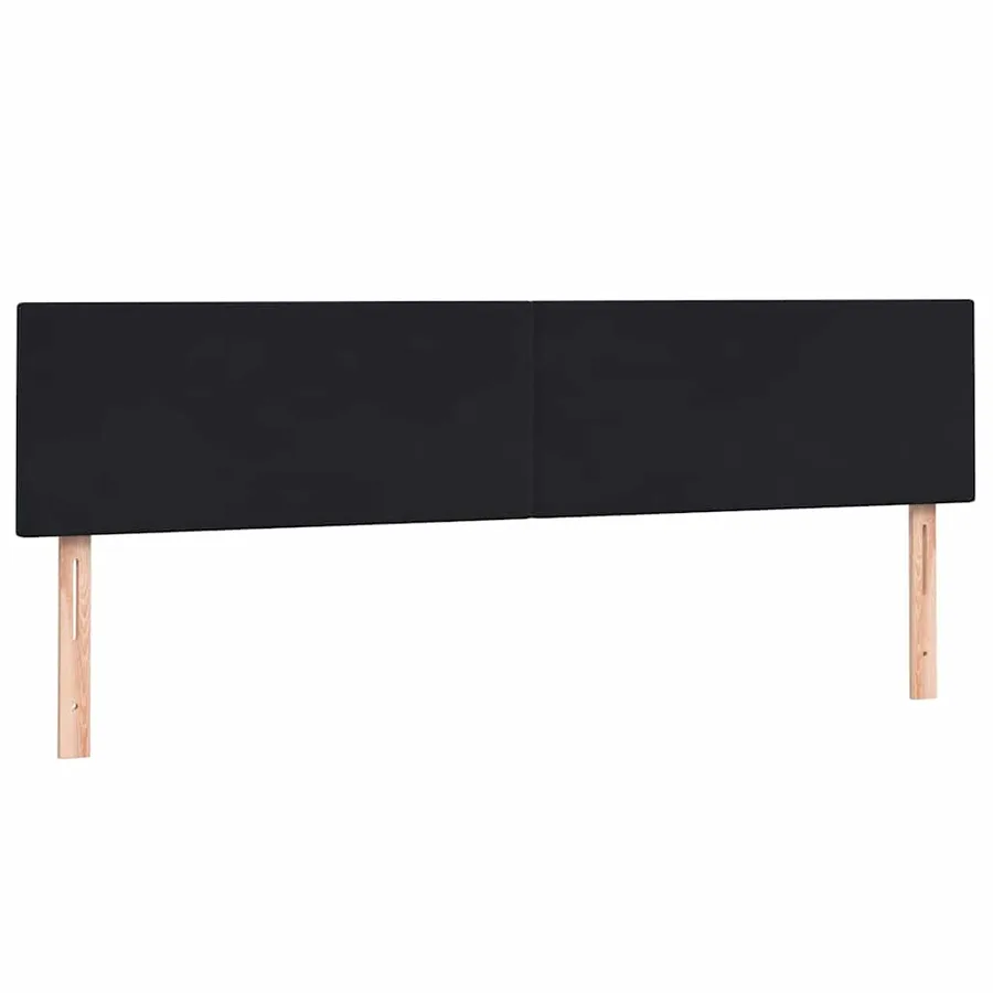Sommier à lattes de lit avec matelas noir 200x210 cm Velours - 7