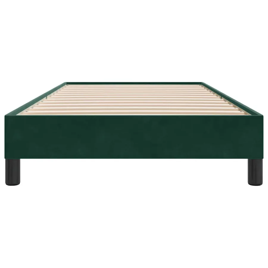 Sommier à lattes de lit sans matelas vert foncé 100x210 cm - 5