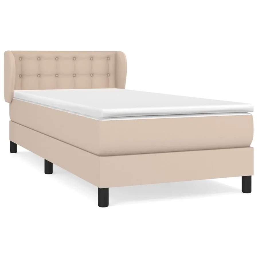 Sommier à lattes de lit avec matelas Cappuccino 100x200 cm - 2