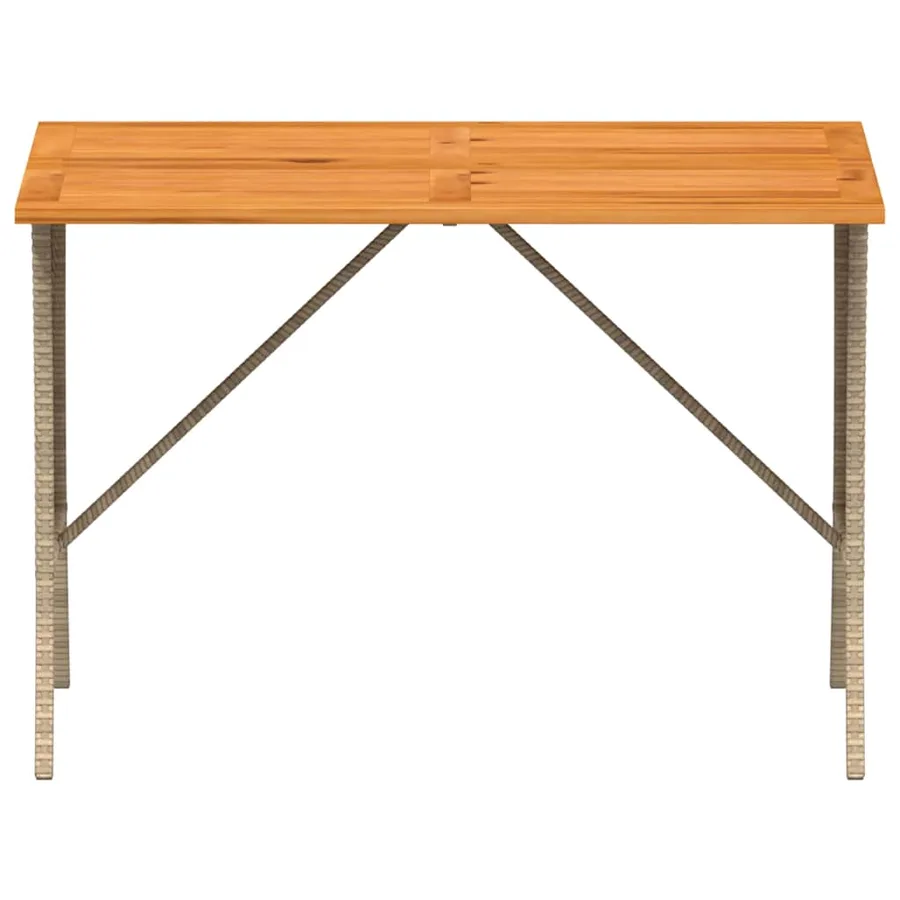 Salon de jardin avec coussins 3 pcs beige résine tressée - 8