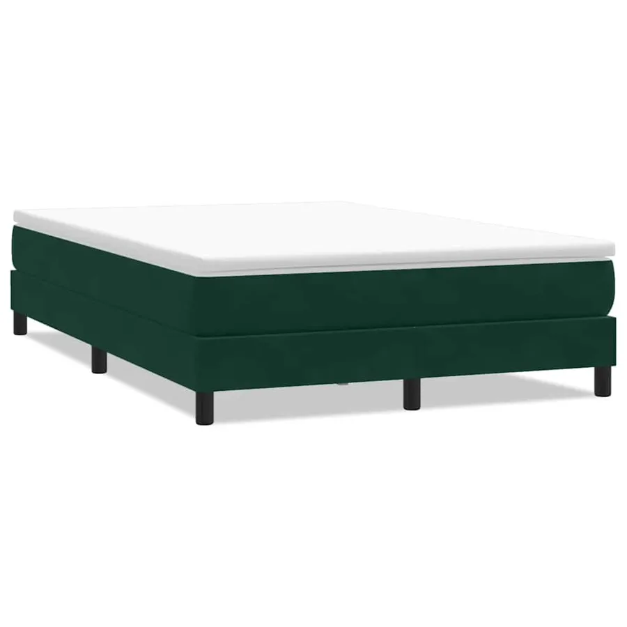 Sommier à lattes de lit sans matelas vert foncé 140x210 cm - 2