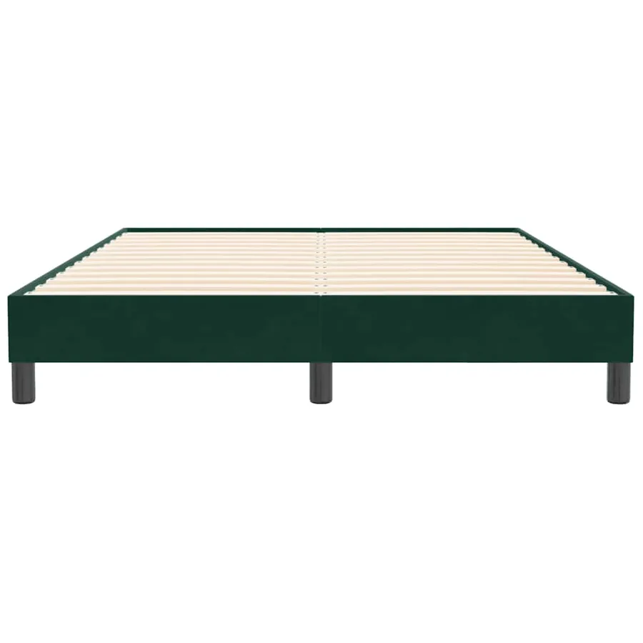 Sommier à lattes de lit sans matelas vert foncé 140x210 cm - 5