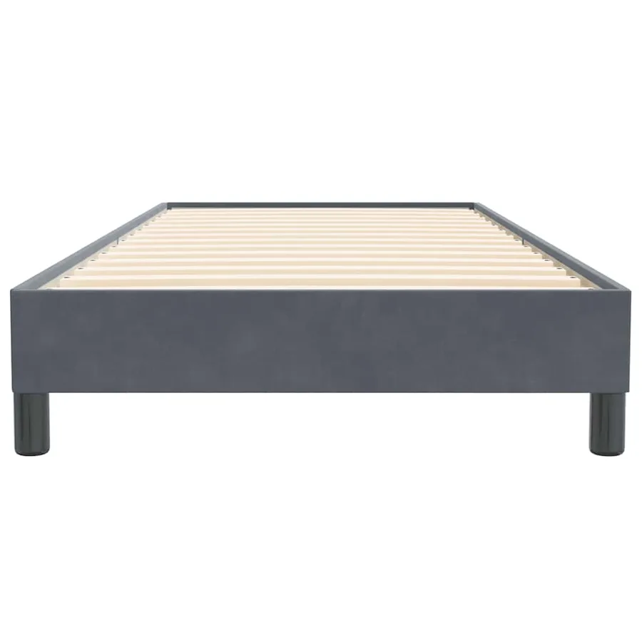 Sommier à lattes de lit sans matelas gris foncé 90x220 cm - 5