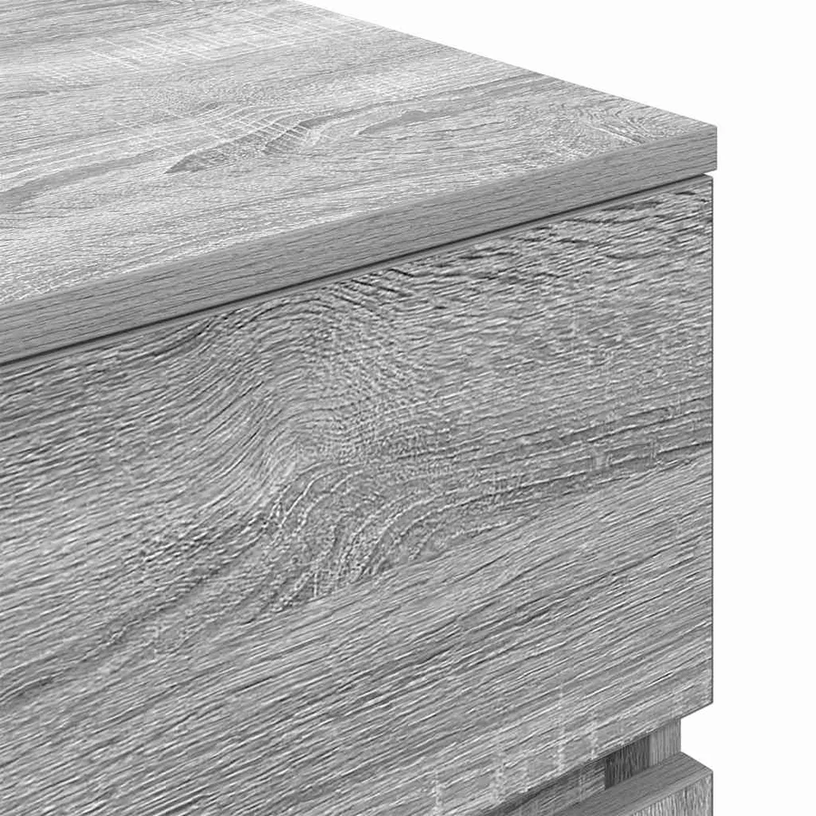 Tables de chevet 2 pcs sonoma gris 39x35x65cm bois d'ingénierie - 11