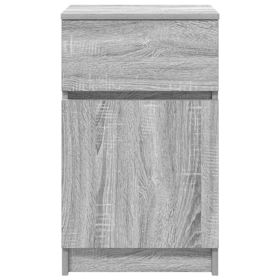 Tables de chevet 2 pcs sonoma gris 39x35x65cm bois d'ingénierie - 7