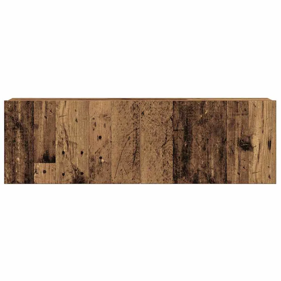 Ensemble de meuble TV mural 8 pcs vieux bois bois d'ingénierie - 5