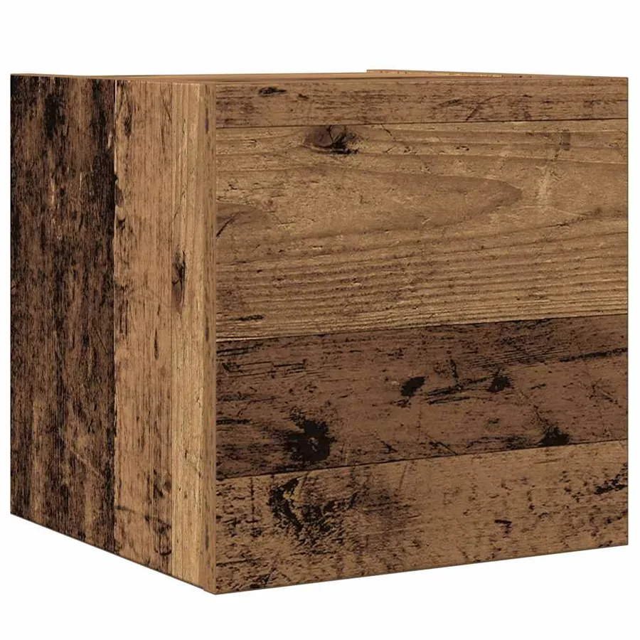 Ensemble de meuble TV mural 8 pcs vieux bois bois d'ingénierie - 8