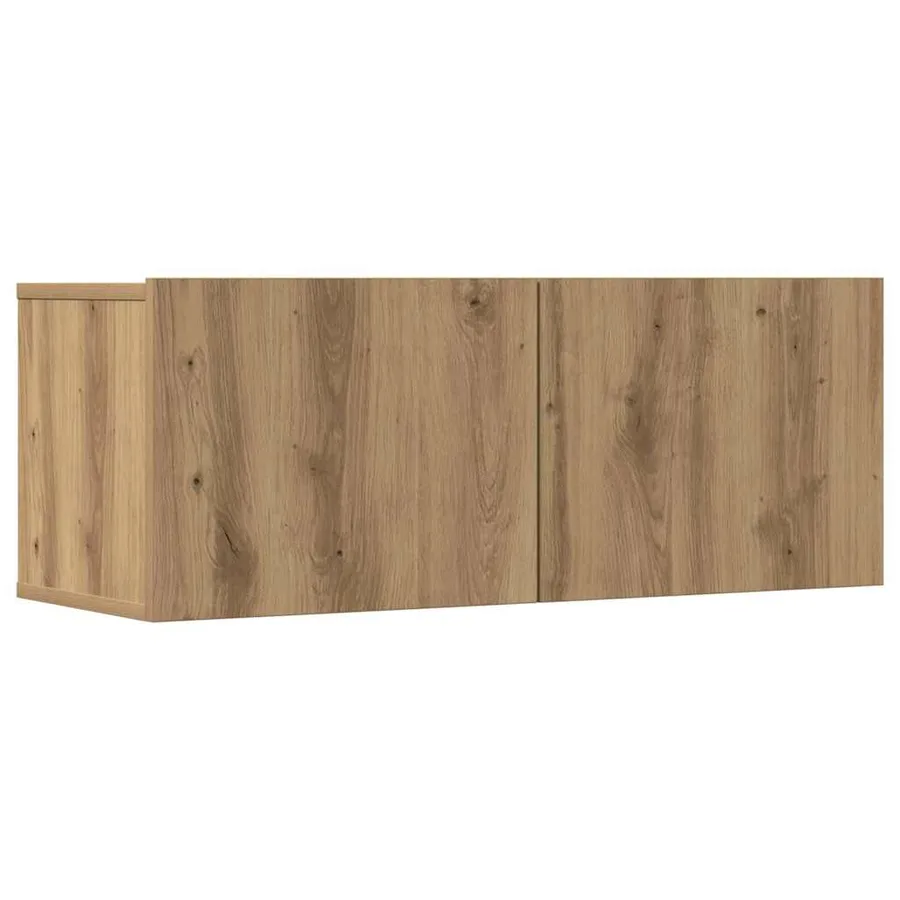 Ensemble de meuble TV mural 7 pcs chêne artisanal - 4