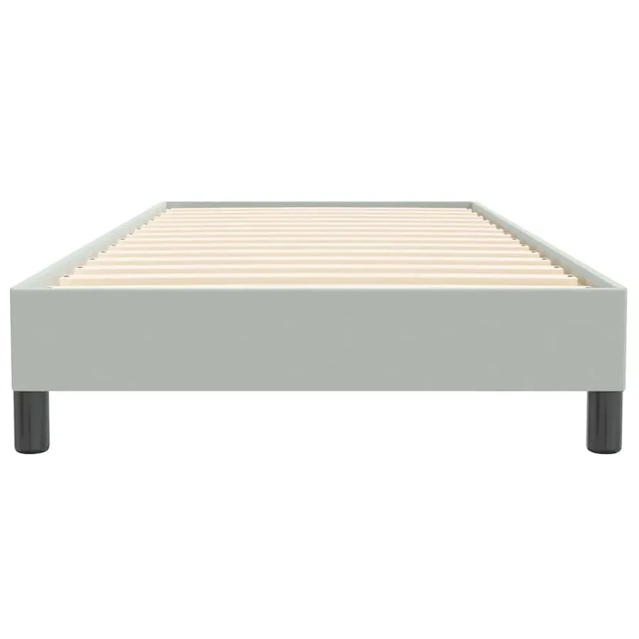 Sommier à lattes de lit sans matelas gris clair 80x220 cm - 5